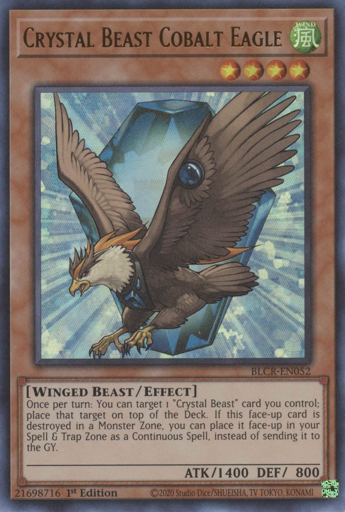 Crystal Beast Cobalt Eagle [BLCR-EN052] Ultra Rare | GnG Games