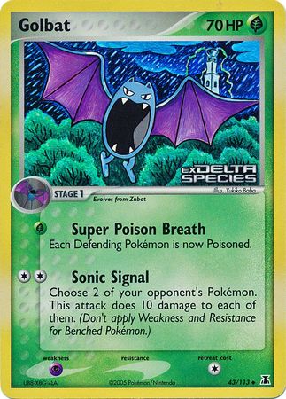 Golbat (43/113) (Stamped) [EX: Delta Species] | GnG Games