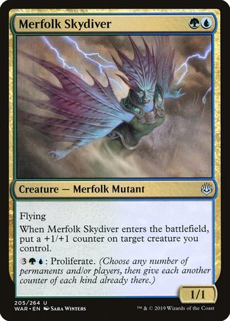 Merfolk Skydiver [War of the Spark] | GnG Games