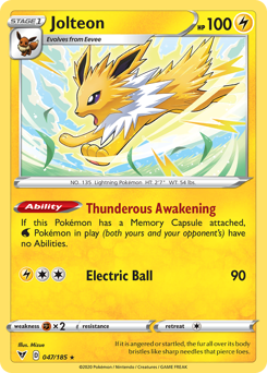 Jolteon (047/185) [Sword & Shield: Vivid Voltage] | GnG Games