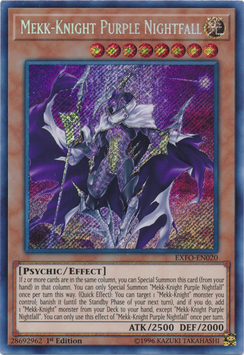 Mekk-Knight Purple Nightfall [EXFO-EN020] Secret Rare | GnG Games