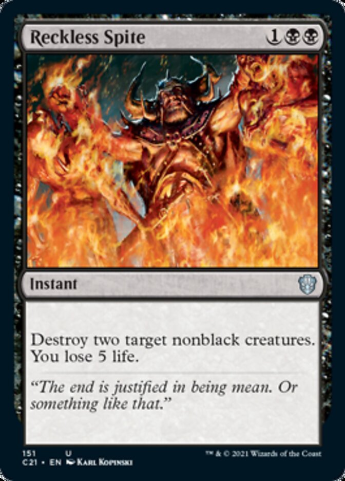 Reckless Spite [Commander 2021] | GnG Games