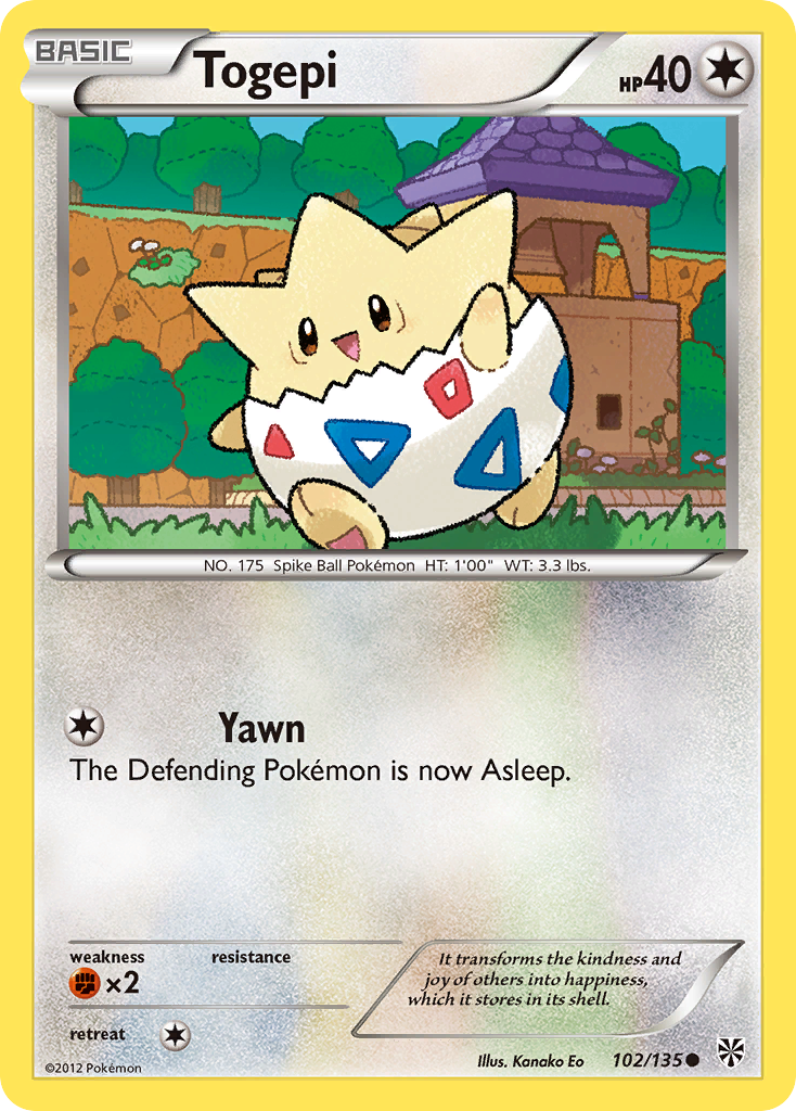 Togepi (102/135) [Black & White: Plasma Storm] | GnG Games