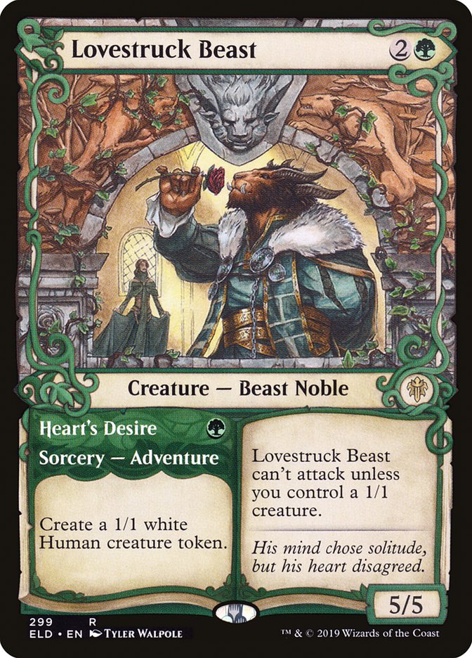 Lovestruck Beast // Heart's Desire (Showcase) [Throne of Eldraine] | GnG Games