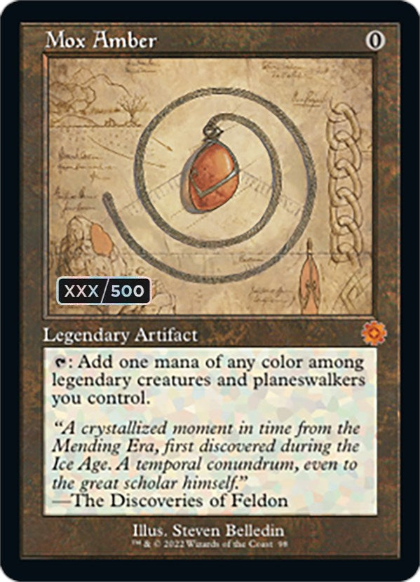 Mox Amber (Retro Schematic) (Serial Numbered) [The Brothers' War Retro Artifacts] | GnG Games