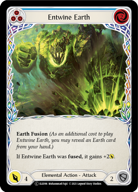 Entwine Earth (Blue) [U-ELE096] Unlimited Rainbow Foil | GnG Games