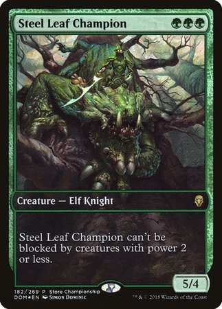 Steel Leaf Champion [Dominaria Promos] | GnG Games