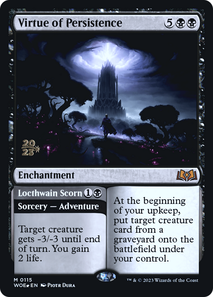 Virtue of Persistence // Locthwain Scorn [Wilds of Eldraine Prerelease Promos] | GnG Games