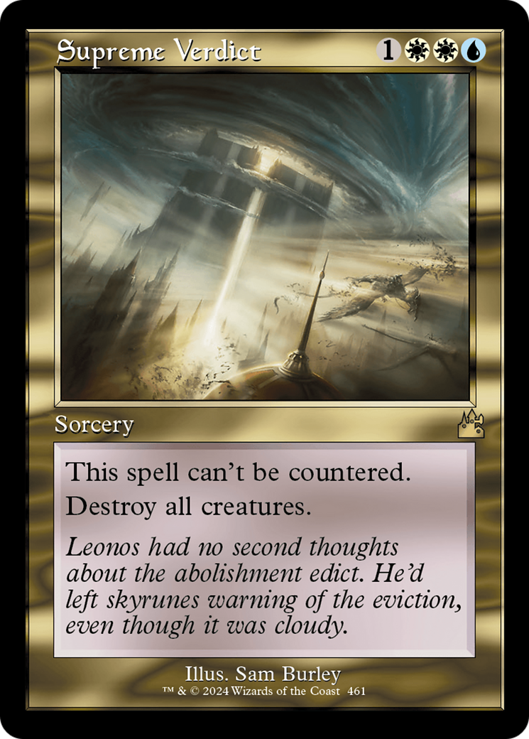 Supreme Verdict (Retro Frame) [Ravnica Remastered] | GnG Games