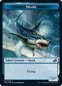 Shark // Human Soldier (003) Double-sided Token [Ikoria: Lair of Behemoths Tokens] | GnG Games