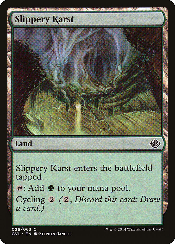 Slippery Karst (Garruk vs. Liliana) [Duel Decks Anthology] | GnG Games