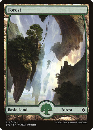 Forest (272) - Full Art [Battle for Zendikar] | GnG Games