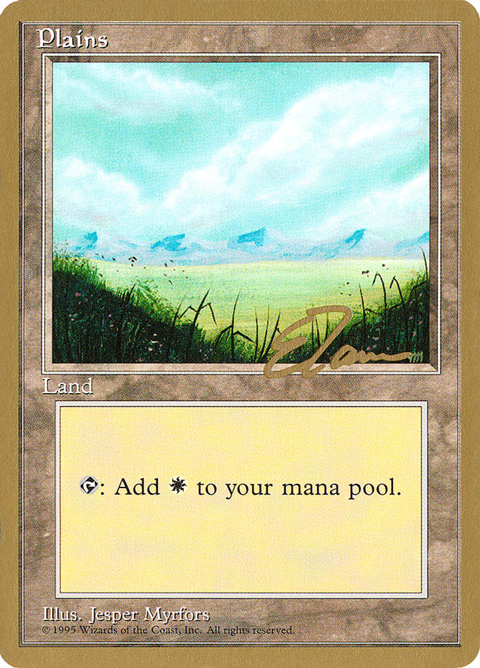Plains (et366) (Eric Tam) [Pro Tour Collector Set] | GnG Games