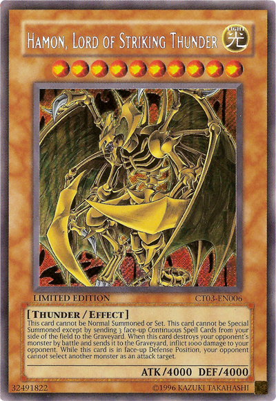 Hamon, Lord of Striking Thunder [CT03-EN006] Secret Rare | GnG Games