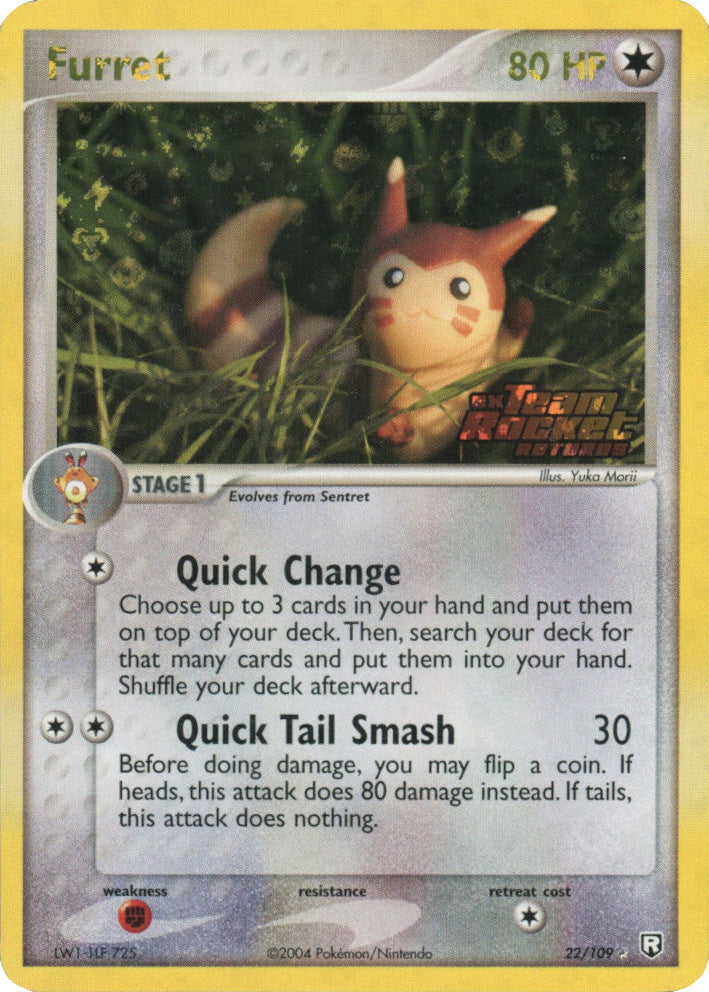 Furret (22/109) (Stamped) [EX: Team Rocket Returns] | GnG Games