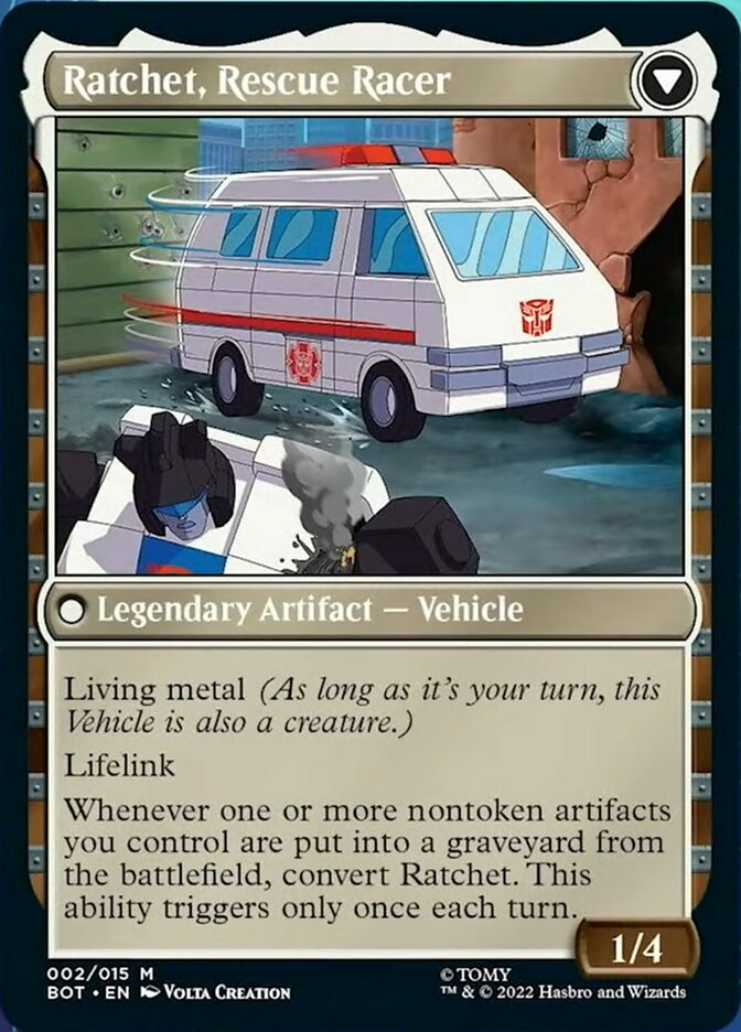 Ratchet, Field Medic // Ratchet, Rescue Racer [Universes Beyond: Transformers] | GnG Games