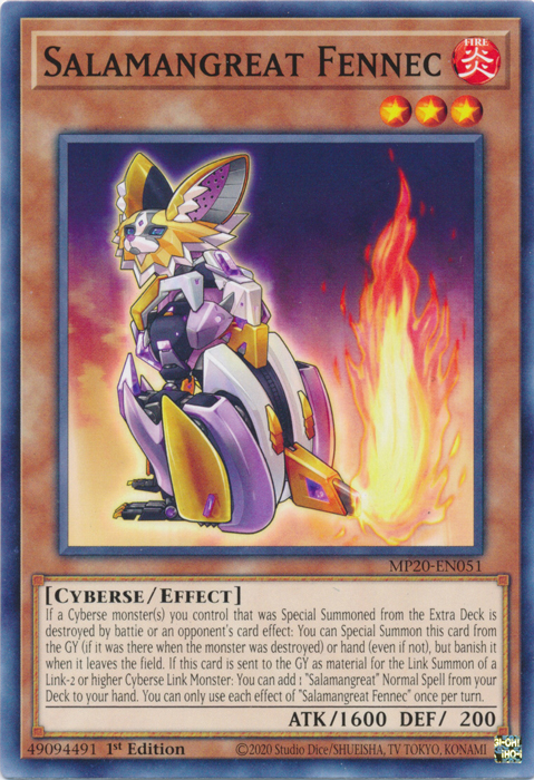 Salamangreat Fennec [MP20-EN051] Common | GnG Games