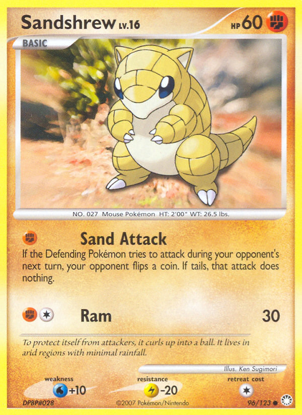 Sandshrew (96/123) [Diamond & Pearl: Mysterious Treasures] | GnG Games