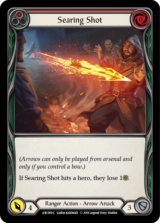 Searing Shot (Red) [ARC069-C] 1st Edition Rainbow Foil | GnG Games