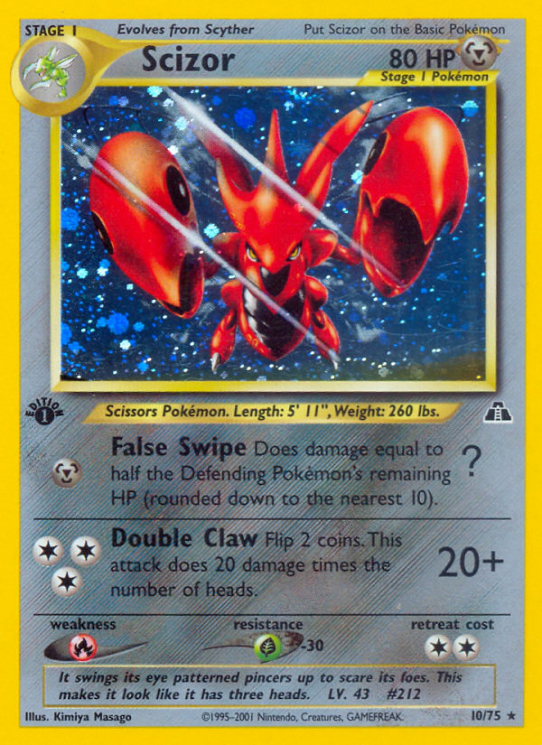 Scizor (10/75) [Neo Discovery 1st Edition] | GnG Games