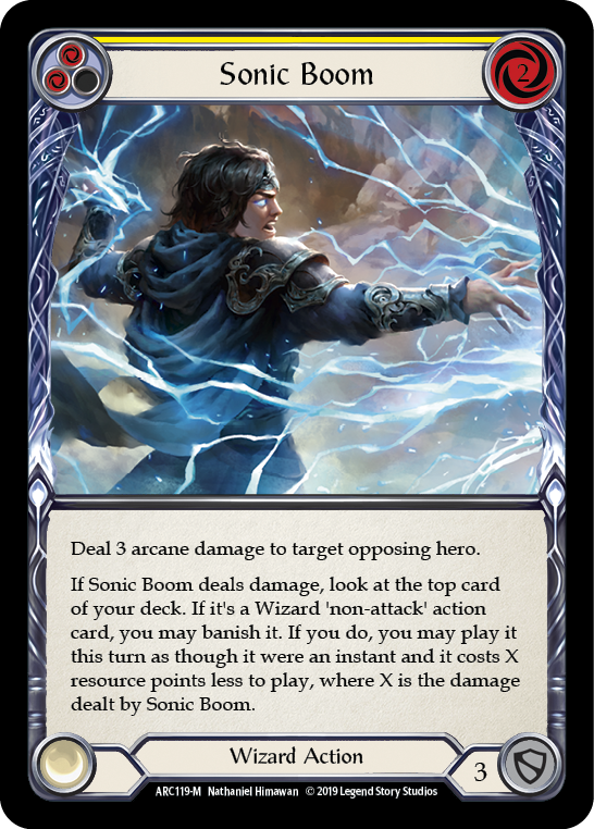 Sonic Boom [ARC119-M] 1st Edition Rainbow Foil | GnG Games