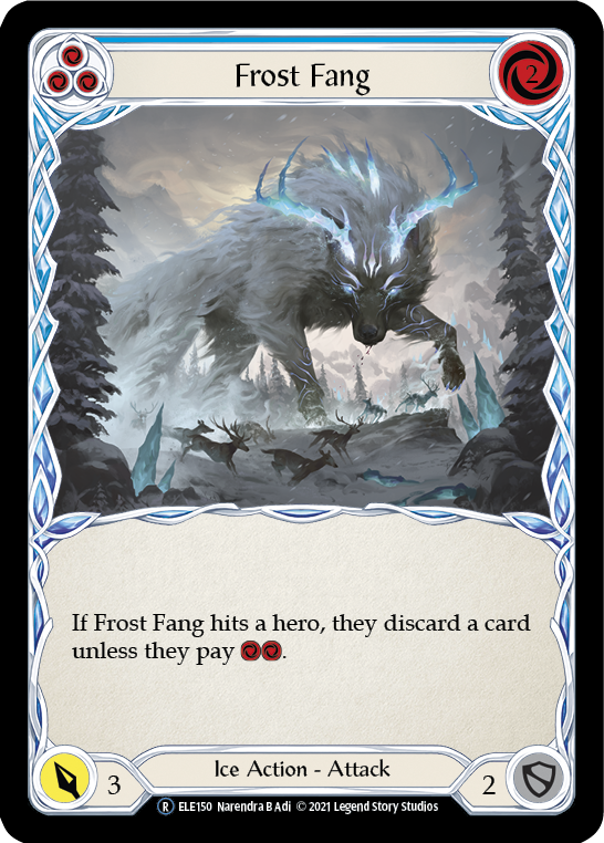 Frost Fang (Blue) [U-ELE150] Unlimited Rainbow Foil | GnG Games