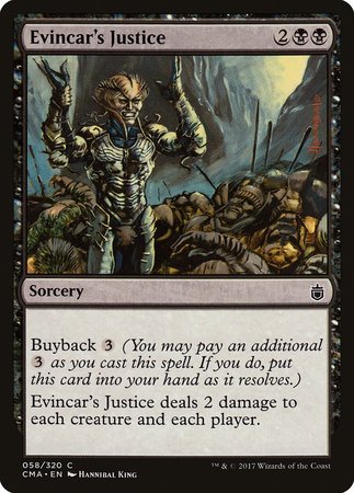 Evincar's Justice [Commander Anthology] | GnG Games