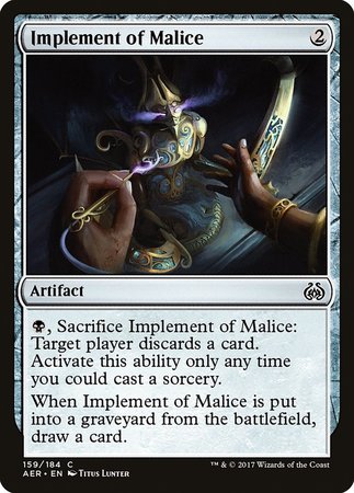 Implement of Malice [Aether Revolt] | GnG Games