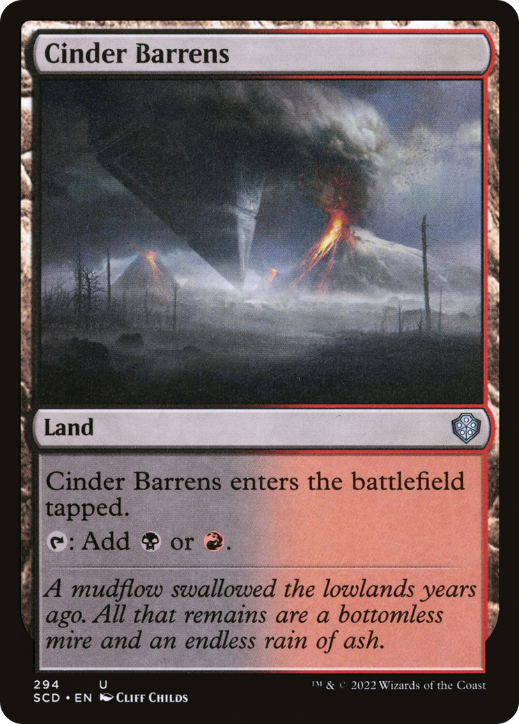 Cinder Barrens [Starter Commander Decks] | GnG Games