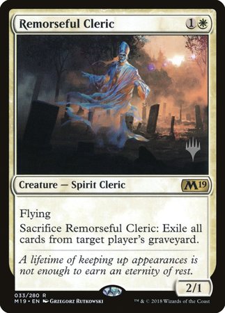 Remorseful Cleric [Core Set 2019 Promos] | GnG Games