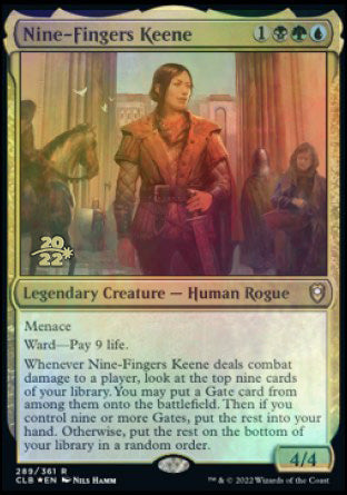 Nine-Fingers Keene [Commander Legends: Battle for Baldur's Gate Prerelease Promos] | GnG Games