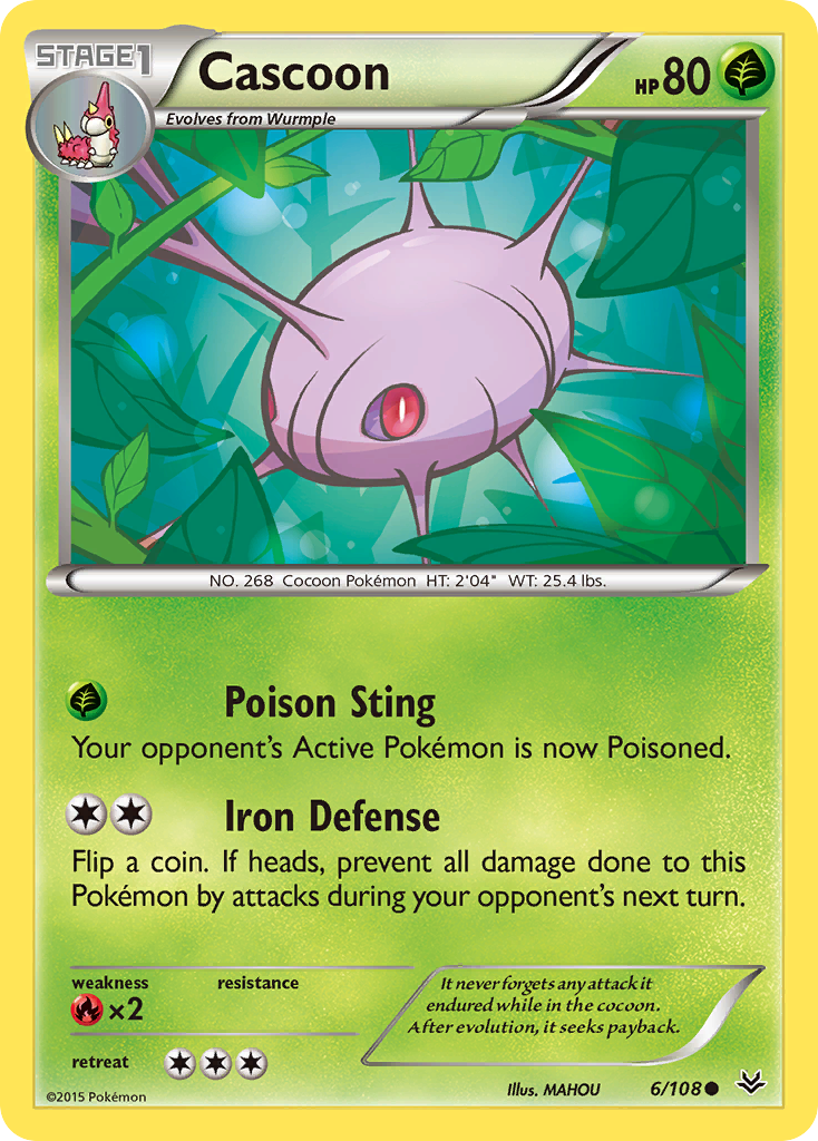 Cascoon (6/108) [XY: Roaring Skies] | GnG Games