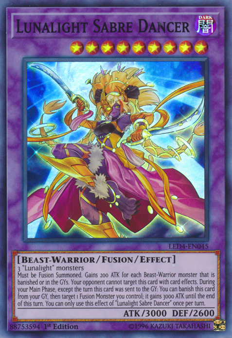 Lunalight Sabre Dancer [LED4-EN045] Super Rare | GnG Games