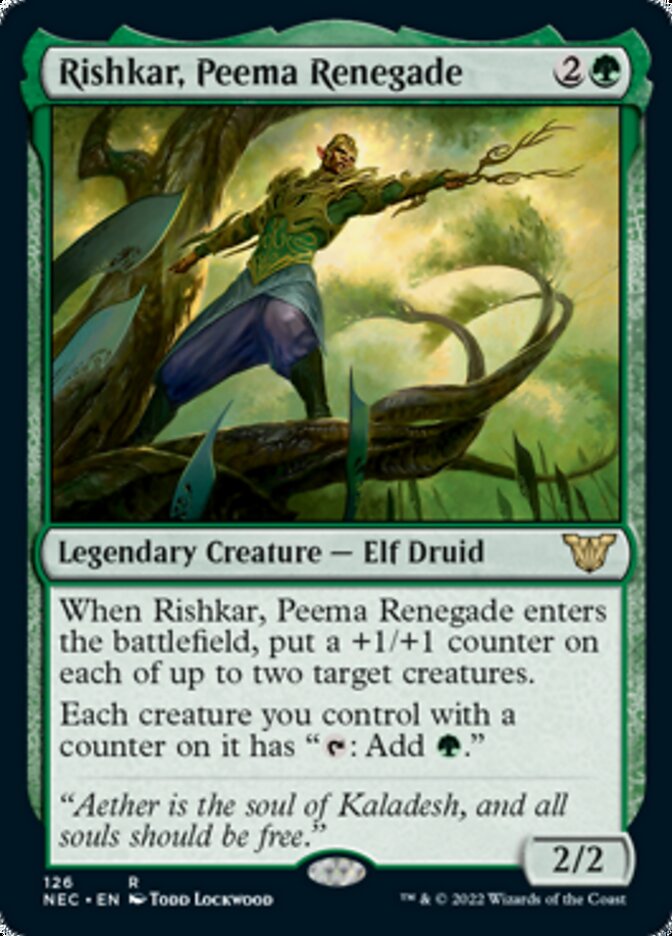 Rishkar, Peema Renegade [Kamigawa: Neon Dynasty Commander] | GnG Games