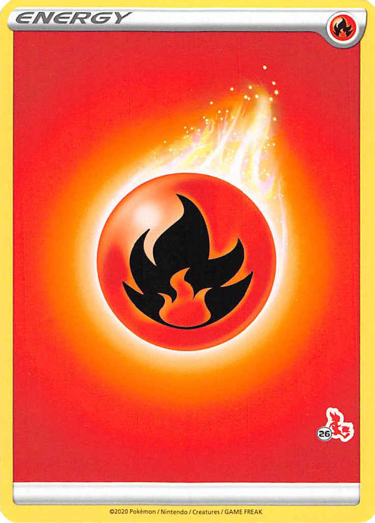 Fire Energy (Cinderace Stamp #26) [Battle Academy 2022] | GnG Games