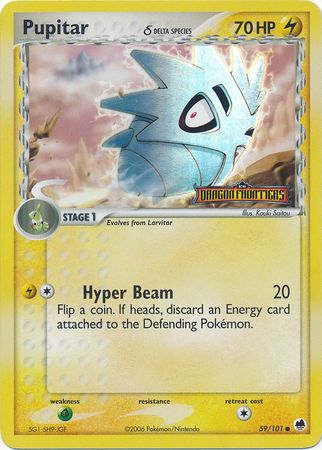 Pupitar (59/101) (Delta Species) (Stamped) [EX: Dragon Frontiers] | GnG Games