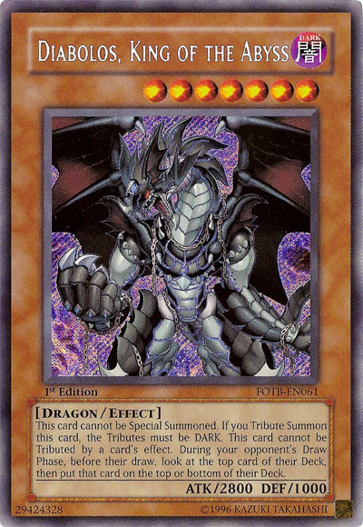 Diabolos, King of the Abyss [FOTB-EN061] Secret Rare | GnG Games