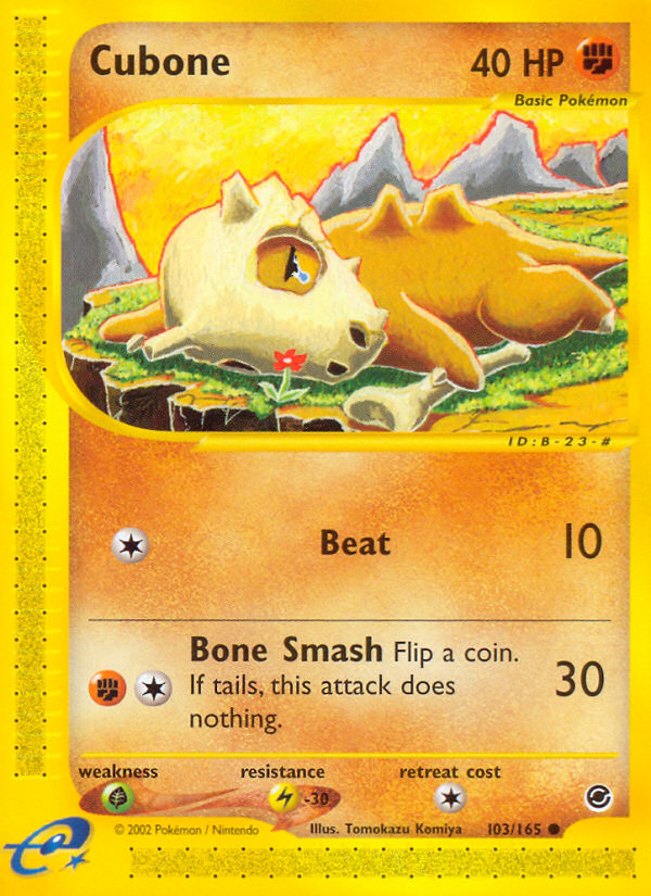 Cubone (103/165) [Expedition: Base Set] | GnG Games