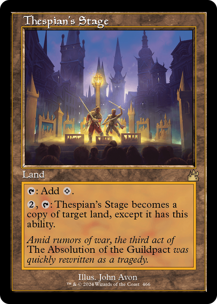 Thespian's Stage (Retro Frame) [Ravnica Remastered] | GnG Games