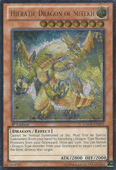 Hieratic Dragon of Sutekh (UTR) [GAOV-EN025] Ultimate Rare | GnG Games