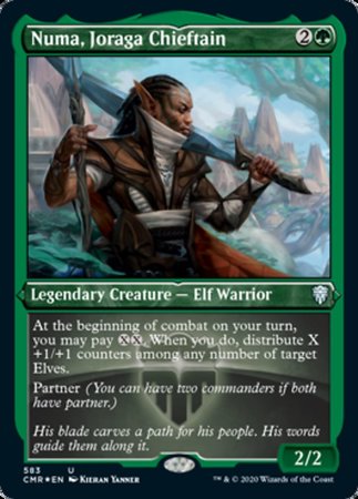 Numa, Joraga Chieftain (Foil Etched) [Commander Legends] | GnG Games