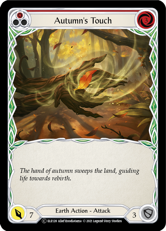 Autumn's Touch (Red) [U-ELE128] Unlimited Rainbow Foil | GnG Games