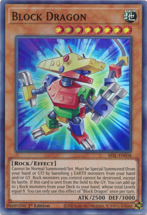 Block Dragon [SESL-EN038] Super Rare | GnG Games