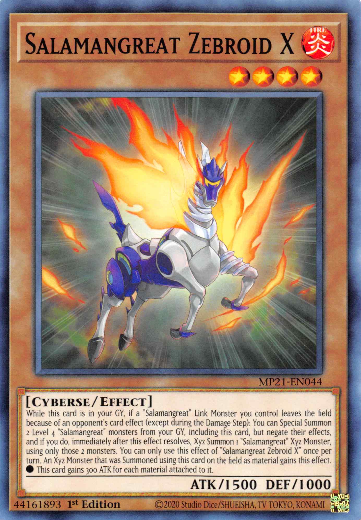 Salamangreat Zebroid X [MP21-EN044] Common | GnG Games