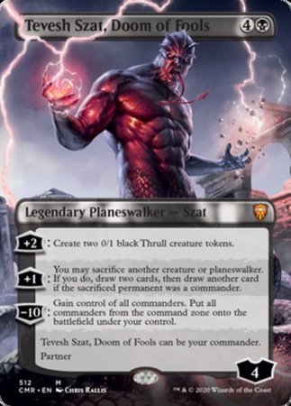 Tevesh Szat, Doom of Fools (Extended Art) [Commander Legends] | GnG Games