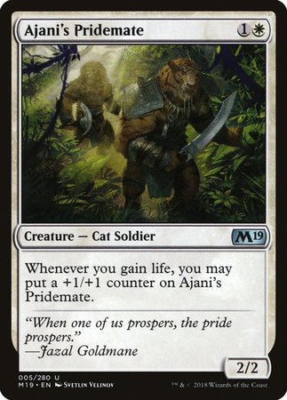 Ajani's Pridemate [Core Set 2019] | GnG Games