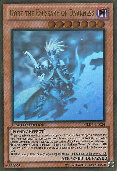 Gorz the Emissary of Darkness [GLD5-EN024] Ghost/Gold Rare | GnG Games