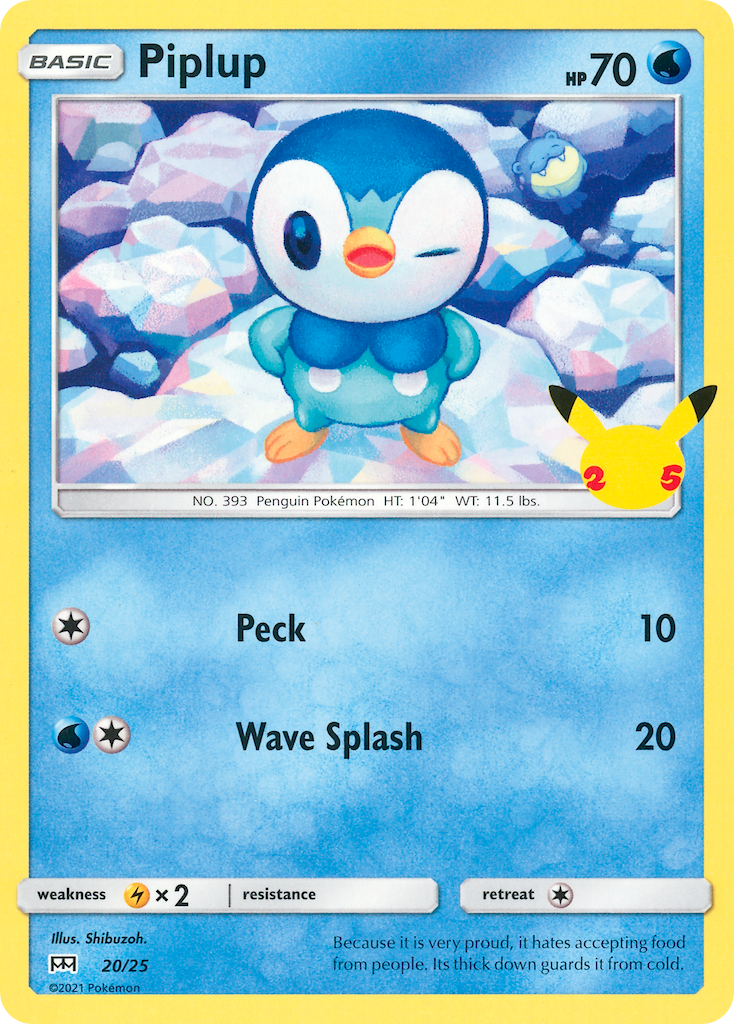 Piplup (20/25) [McDonald's 25th Anniversary] | GnG Games