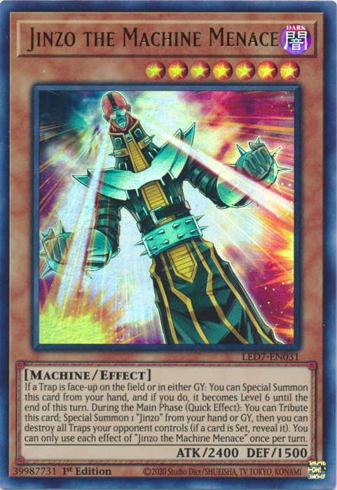 Jinzo the Machine Menace [LED7-EN031] Ultra Rare | GnG Games
