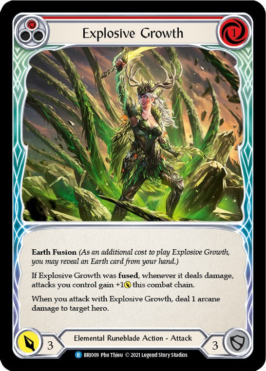 Explosive Growth (Red) [BRI009] (Tales of Aria Briar Blitz Deck)  1st Edition Normal | GnG Games